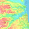 Mapa topográfico São Gonçalo do Amarante, altitude, relevo