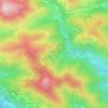 Mapa topográfico La Roche, altitude, relevo