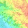 Mapa topográfico Bazin, altitude, relevo