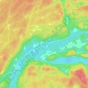 Mapa topográfico Irondale, altitude, relevo