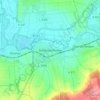 Mapa topográfico Niederdorfelden, altitude, relevo