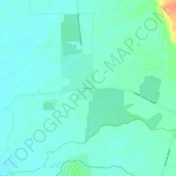 Mapa topográfico Honcut, altitude, relevo