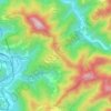 Mapa topográfico Minceto, altitude, relevo