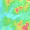 Mapa topográfico Recologne, altitude, relevo