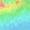 Mapa topográfico Urbanización Lo Pepin, altitude, relevo