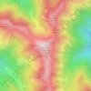 Mapa topográfico Monte Altissimo, altitude, relevo