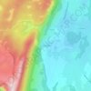 Mapa topográfico Moulin Allard, altitude, relevo