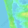 Mapa topográfico Marais Moizon, altitude, relevo