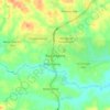 Mapa topográfico Banjar Agung, altitude, relevo