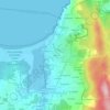 Mapa topográfico Atios, altitude, relevo