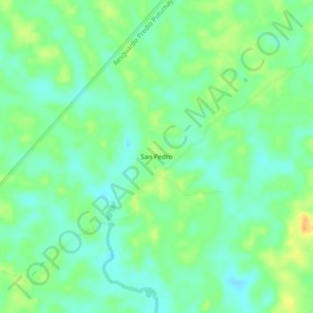 Mapa topográfico San Pedro, altitude, relevo