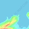 Mapa topográfico Rumbati, altitude, relevo