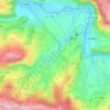 Mapa topográfico La Poterie, altitude, relevo