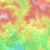 Mapa topográfico Bhowali, altitude, relevo