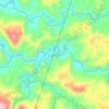 Mapa topográfico Labangon, altitude, relevo