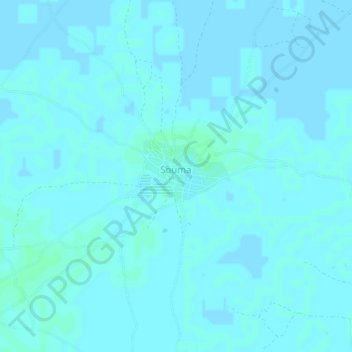 Mapa topográfico Souma, altitude, relevo