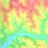 Mapa topográfico Cardonnac, altitude, relevo