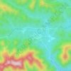 Mapa topográfico Las Terrazas, altitude, relevo