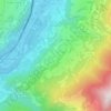 Mapa topográfico Cleran, altitude, relevo