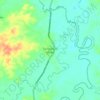 Mapa topográfico San José de Unare, altitude, relevo