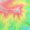 Mapa topográfico Font del Fra Joan, altitude, relevo