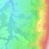 Mapa topográfico Le Campet, altitude, relevo