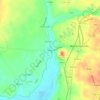 Mapa topográfico Aroeira, altitude, relevo