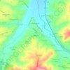 Mapa topográfico Lagoa, altitude, relevo