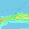 Mapa topográfico Marianao, altitude, relevo