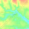 Mapa topográfico Poço de Pedras, altitude, relevo