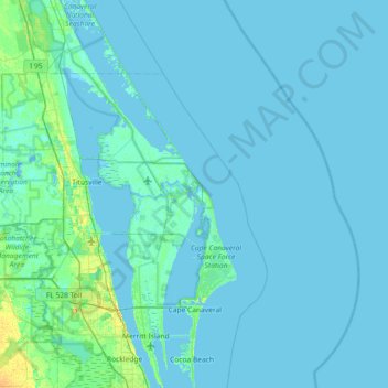 Mapa topográfico Jack Davis Island, altitude, relevo