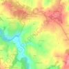Mapa topográfico Soumagnas, altitude, relevo