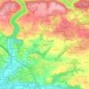 Mapa topográfico Kerdudal, altitude, relevo