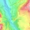 Mapa topográfico La Pierre, altitude, relevo