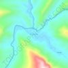 Mapa topográfico Bichanak, altitude, relevo