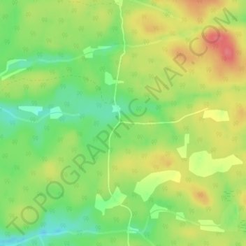 Mapa topográfico Rye, altitude, relevo
