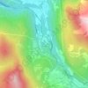 Mapa topográfico Les Mouilles, altitude, relevo