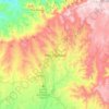Mapa topográfico ጎንደር / Gonder, altitude, relevo