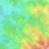 Mapa topográfico Les Béaux, altitude, relevo