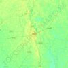 Mapa topográfico Bogura, altitude, relevo
