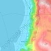 Mapa topográfico Loñgos, altitude, relevo