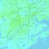 Mapa topográfico Westchester, altitude, relevo