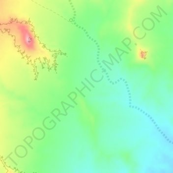 Mapa topográfico Valley of the Gods, altitude, relevo