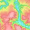 Mapa topográfico Baillier le Franc, altitude, relevo