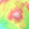 Mapa topográfico Jerrett Peak, altitude, relevo