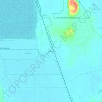 Mapa topográfico Kandra, altitude, relevo