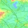 Mapa topográfico Methley, altitude, relevo
