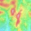 Mapa topográfico Le Gros Mont, altitude, relevo