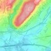 Mapa topográfico Wyoming, altitude, relevo