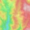 Mapa topográfico Verrières, altitude, relevo
